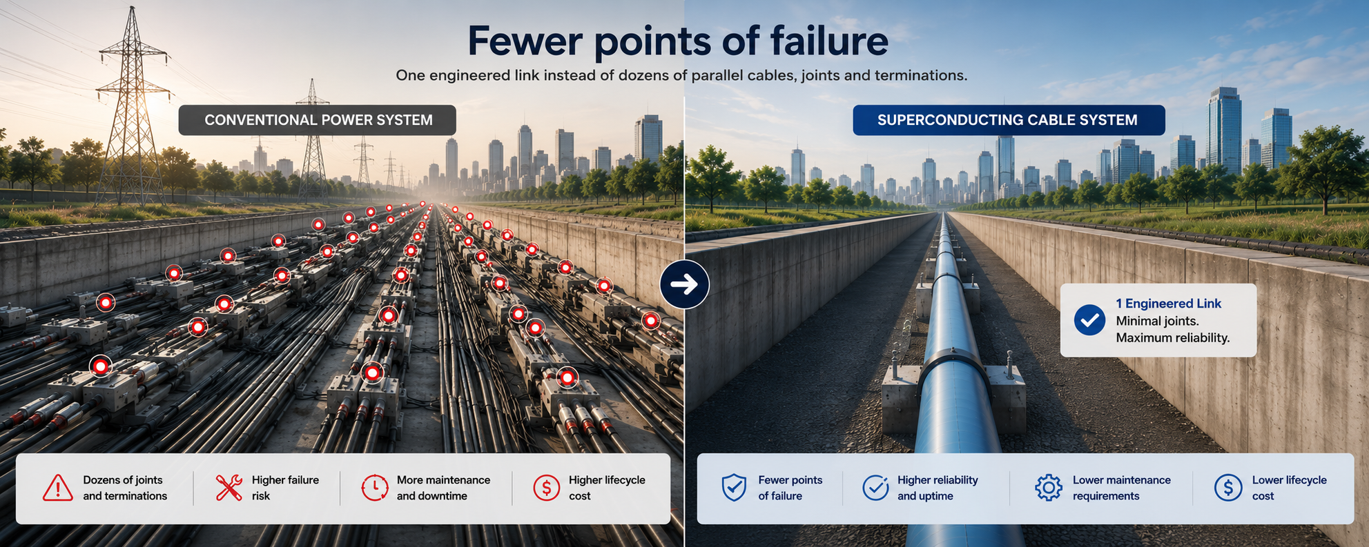 Fewer points of failure